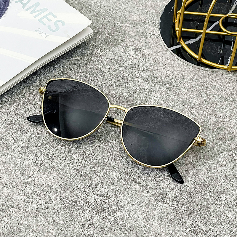 Semicircle Pattern Fashion Semicircle PC UV400 Protection Cat Eye Full Frame Women's Sunglasses