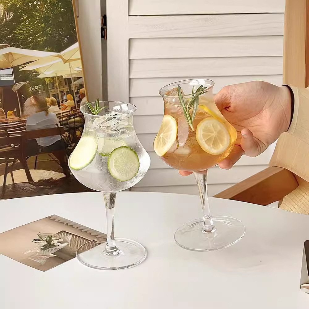 Creatividad en tazas de cóctel de boca inversa tazas de vinos personales tazas de café tazas de frutas tazas de té tazas de bebidas