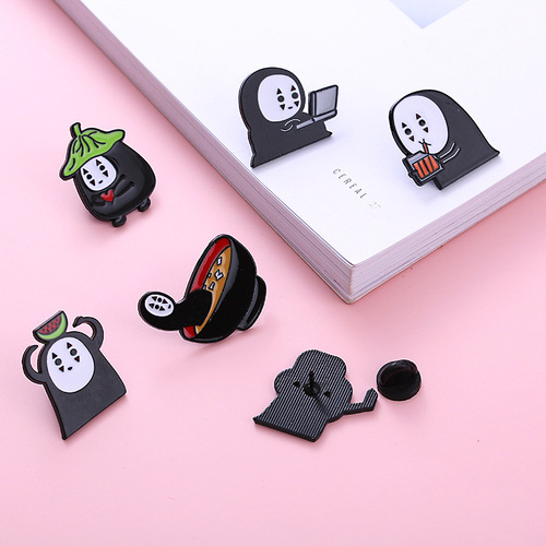 Second-generation animation and film peripheral alloy brooches Japanese cartoon character animation badges clothing bags and hat accessories