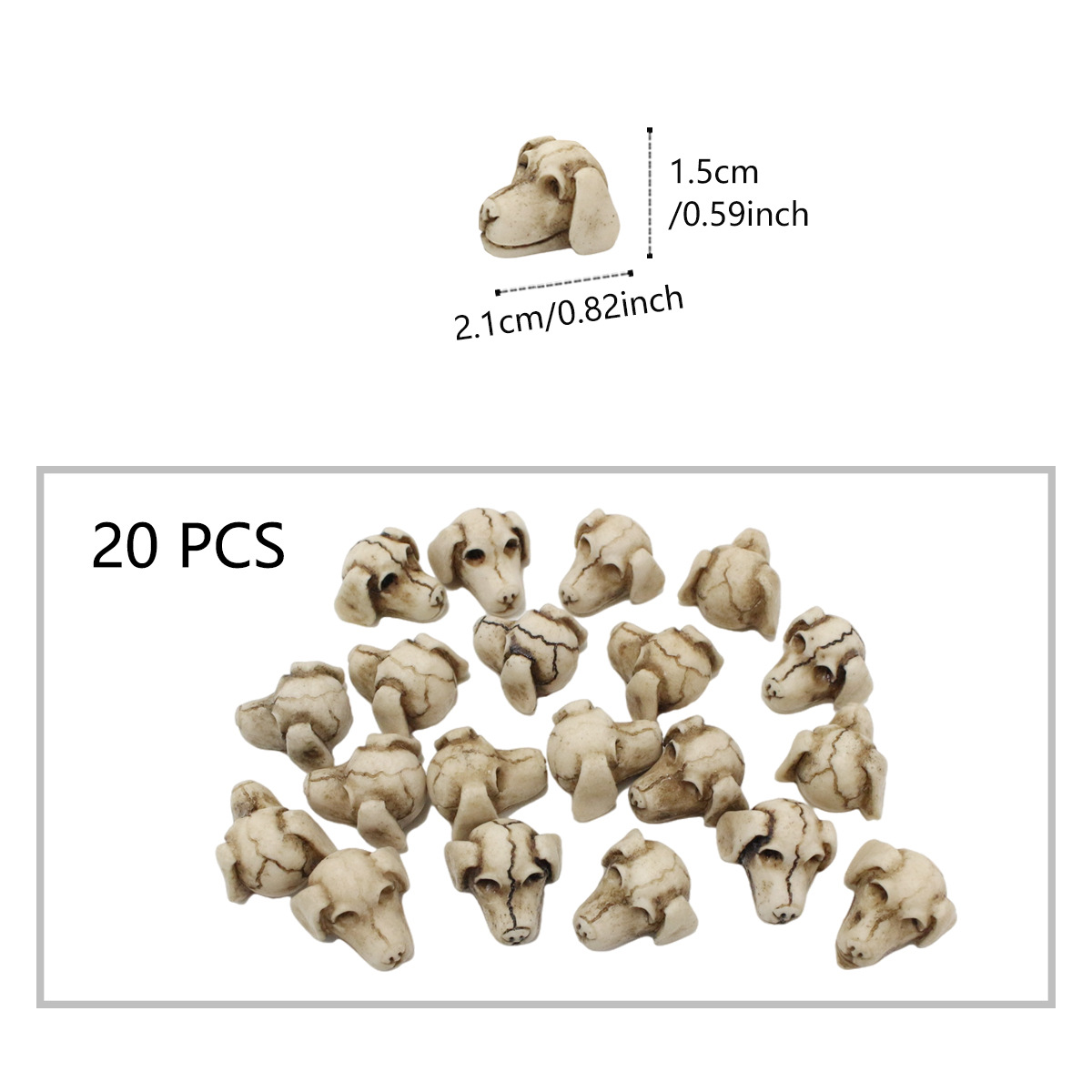  New Artificial Dog Skull Paving Small Stone Garden Flower Pot Paving Stone Courtyard Decoration Paving Landscaping
