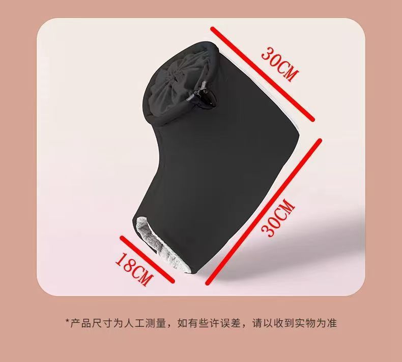 Electric Vehicle Winter Warm Gloves Motorcycle Handlebar Thickeneded Velvet Waterproof Battery Car Windshield Hand Guard to Protect Against Cold