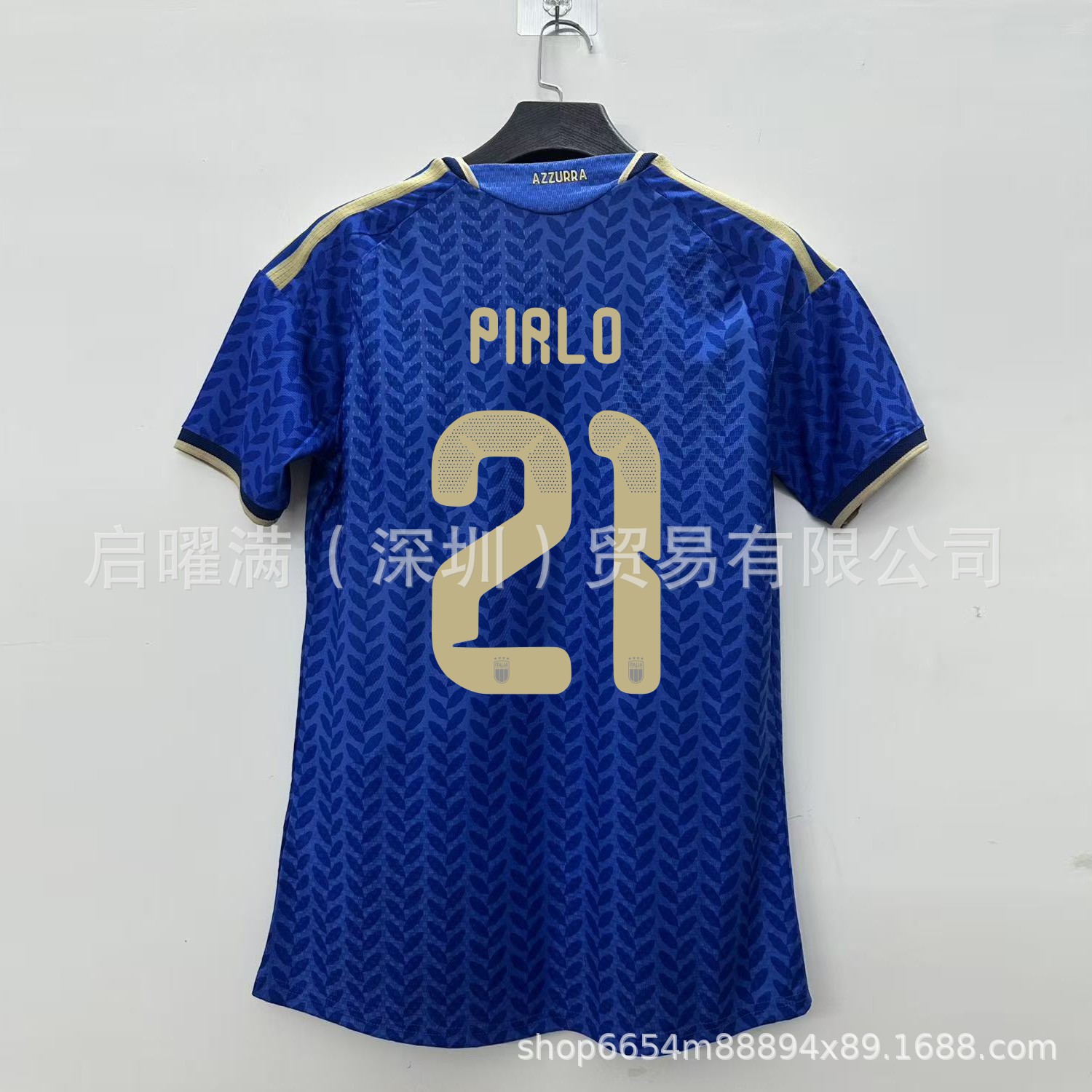 Al por mayor 2627 camiseta de casa de la Copa del Mundo de Italia versión de jugadores de fútbol Chiesa Bacho camiseta de fanáticos versión de camiseta