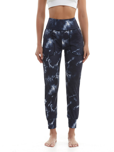 Digital printing camouflage yoga pants for women with pockets, high-waisted, tight-fitting, abdominal-toning fitness sports long pants
