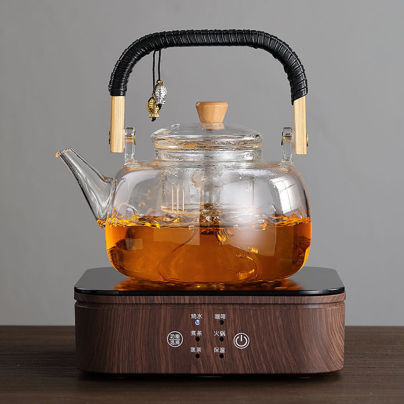 Tea Brewing Set, Steaming Teapot, Heated Glass Kettle, Household Ceramic Teapot, Tea Set, Fully Automatic Small Electric Ceramic Stove Tea Brewing Set, Steaming Teapot, Heated Glass Kettle, Household Ceramic Teapot, Tea Set, Fully Automatic Small Electric Ceramic Stove