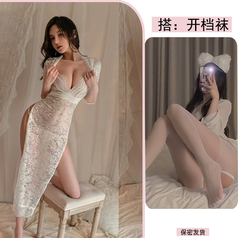 흰색 + 흰색 오픈 양말