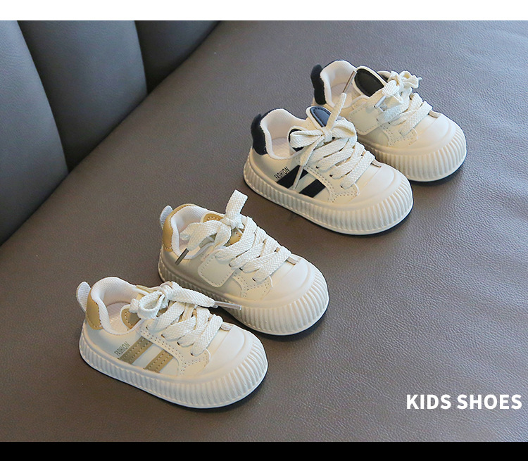 Fréijoer an Hierscht Puppelchersschong mat mëller Sohle, rutschfester Foussgänger, wäiss, virschoulesch Liederuewerfläch fir Kanner_voghion.com