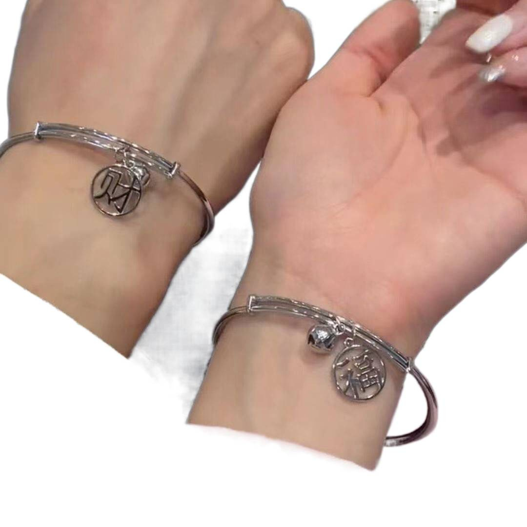 Nueva pulsera de bambú de estilo chino dulce 27 piezas