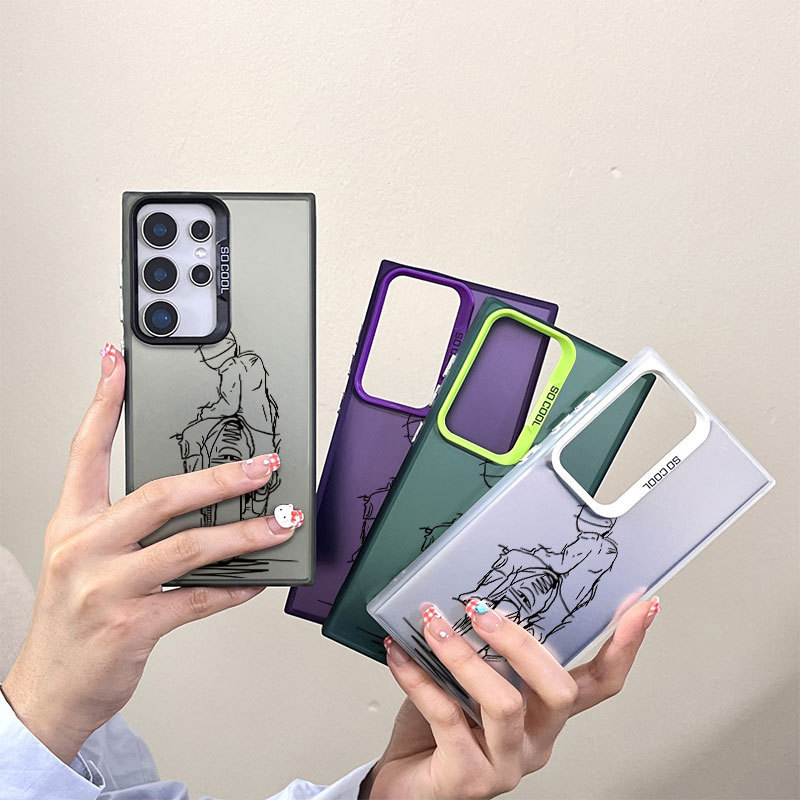 Fashion Motorcycle Suitable for Samsung A55 Mobile Phone Case Samsung Galaxy S30 Trendy S25 European and American Note20