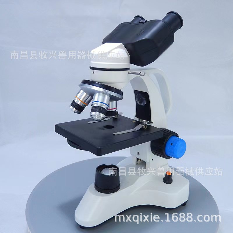 双目生物显微镜电视电子镜单教学镜人工授精液观察鸡禽鱼病体检测