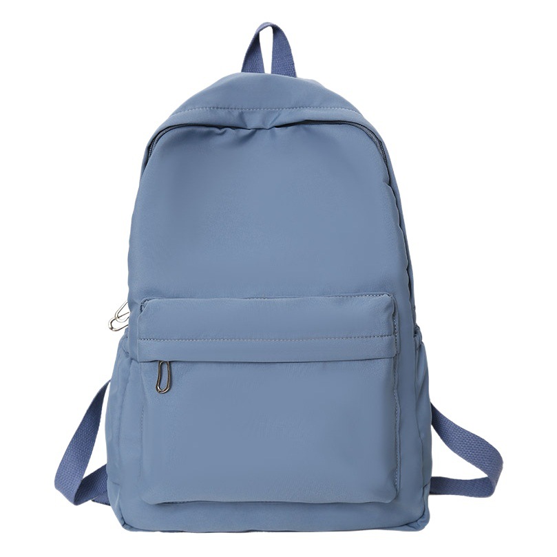 Mochila de gran capacidad casual ins estilo mochila de viaje niñas estilo coreano color sólido simple estudiante de secundaria