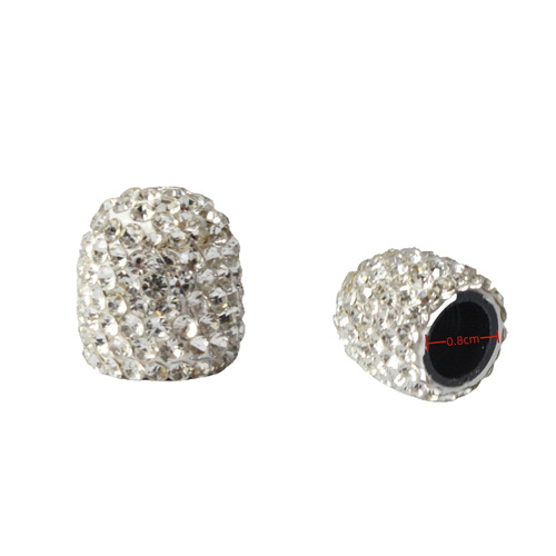 Pottery Car Universal Full Diamond Valve Stem Cap Car Tire Decor Valve Core Cover