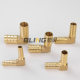 Brass double plug pagoda elbow gas hose skin pipe joint 6/8/10/12/16mm right angle 90 degree Green head