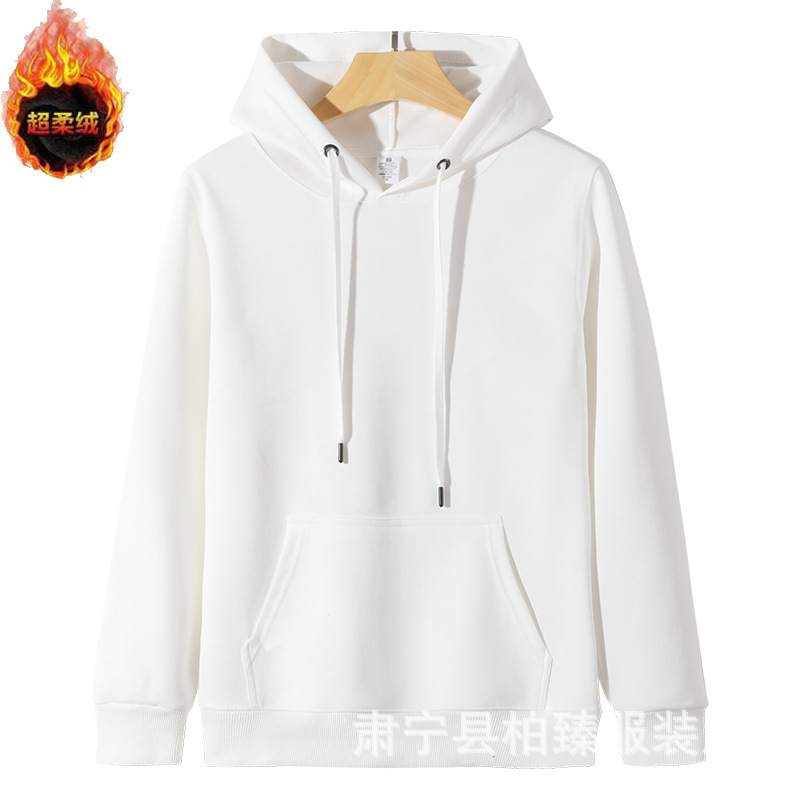 迪桑棉连帽卫衣纯色帽衫纯棉春秋款宽松男士潮流休闲上衣打底衫|undefined