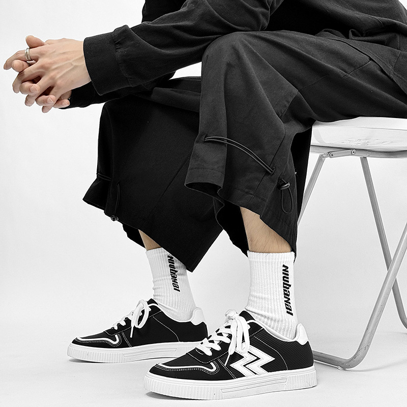 Men's Casual Flat Canvas Sneakers Versatile Student Shoes_voghion.com