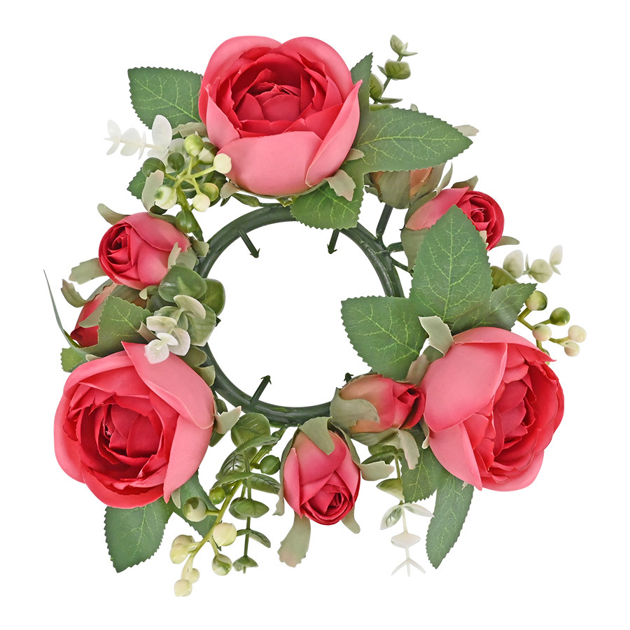 Venta caliente transfronteriza vela Garland peonía Garland Día de San Valentín Rose Mesa decoración del partido Candelabro Garland
