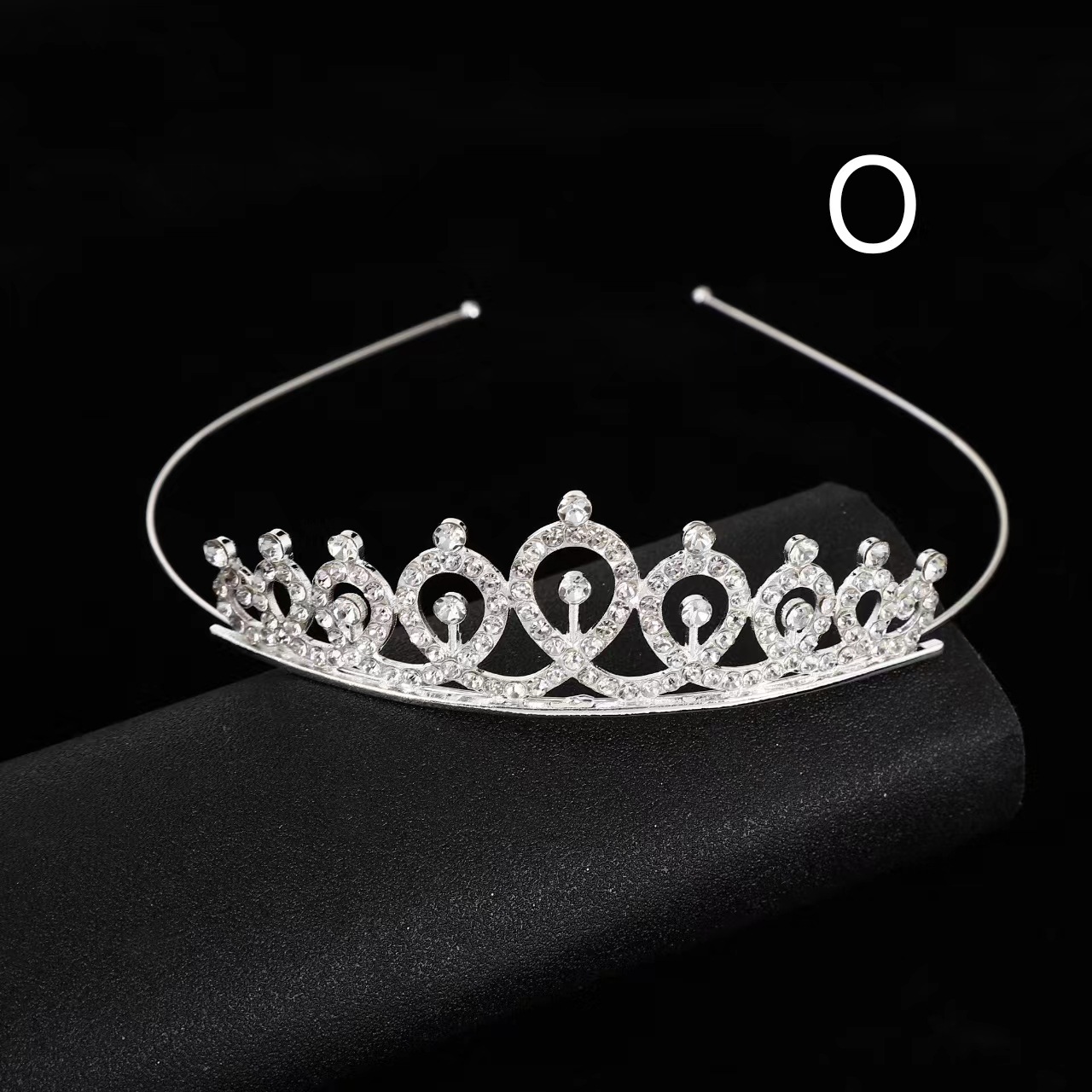 Diadema de corona de diamantes de imitación para niños, peine para el cabello, accesorios para el cabello para niñas, espectáculo de vacaciones para bebés, tocado de novia, cristal chapado en oro