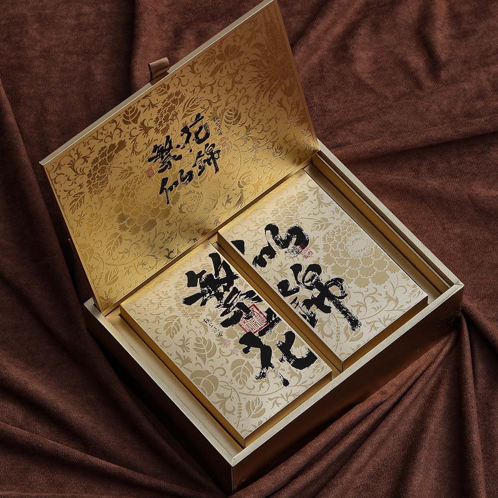 Caja de regalo de té de roca 12 bolsas de canela roja de ropa de té Jinjun ceja caja vacía caja de embalaje personalizada