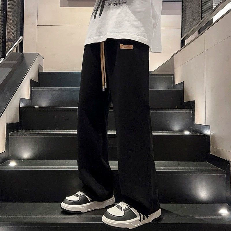 Мужские длинные брюки в американском стиле, весенне-осенние джинсы, новые ретро, свободные прямые, модные, брендовые, повседневные, для работы.