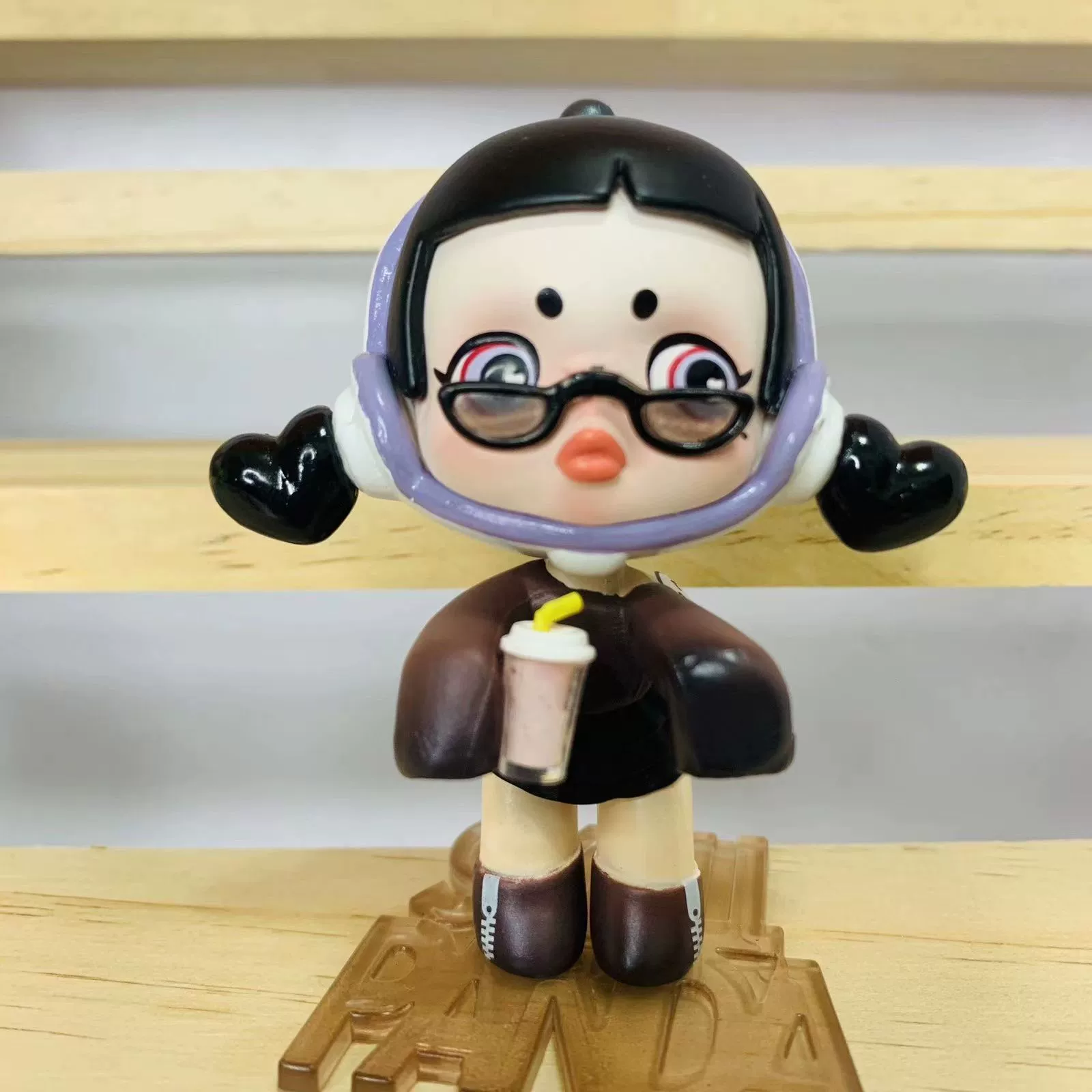 Коллекционная слепая коробка (POPMART) Bubble Mate Skullpanda Xiong Meow boom — ручная фигурка, 0,08 кг