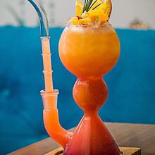 Inmeet饮迷酒吧调酒苦艾酒杯子鸡尾酒异型玻璃杯牛奶吸管杯水烟壶