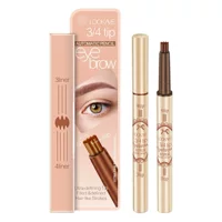 LOOKAVE Stereo 3/4 Бифуркация 2-в-1 Автоматический макияж для длительного сохранения цвета Ротационная ручка для бровей для новичков # LK38E