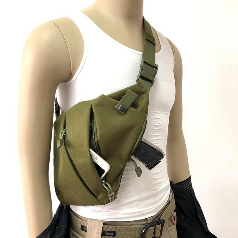 Bolso antirrobo de hombro ajustado bolsa de pecho crossbody de los hombres bolsa de almacenamiento táctico multifuncional bolsa de cintura deportiva de ocio al aire libre