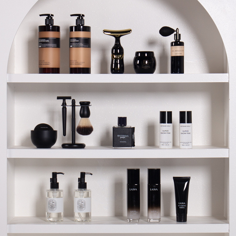 Casual and Accessible Luxury Model Room Bathroom Cosmetics Skin Care Empty Bottle Ornaments Niche Cloakroom Dressing Table Decorations