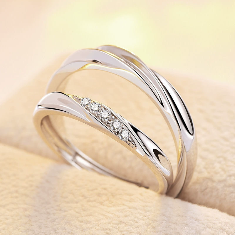 Brand small design adjustable trend ring for beloved, does not fade