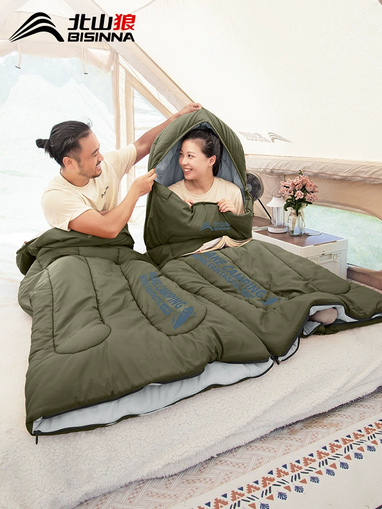Универсальный спальный мешок на все сезоны, лёгкое дорожное одеяло-переноска для взрослых для кемпинга