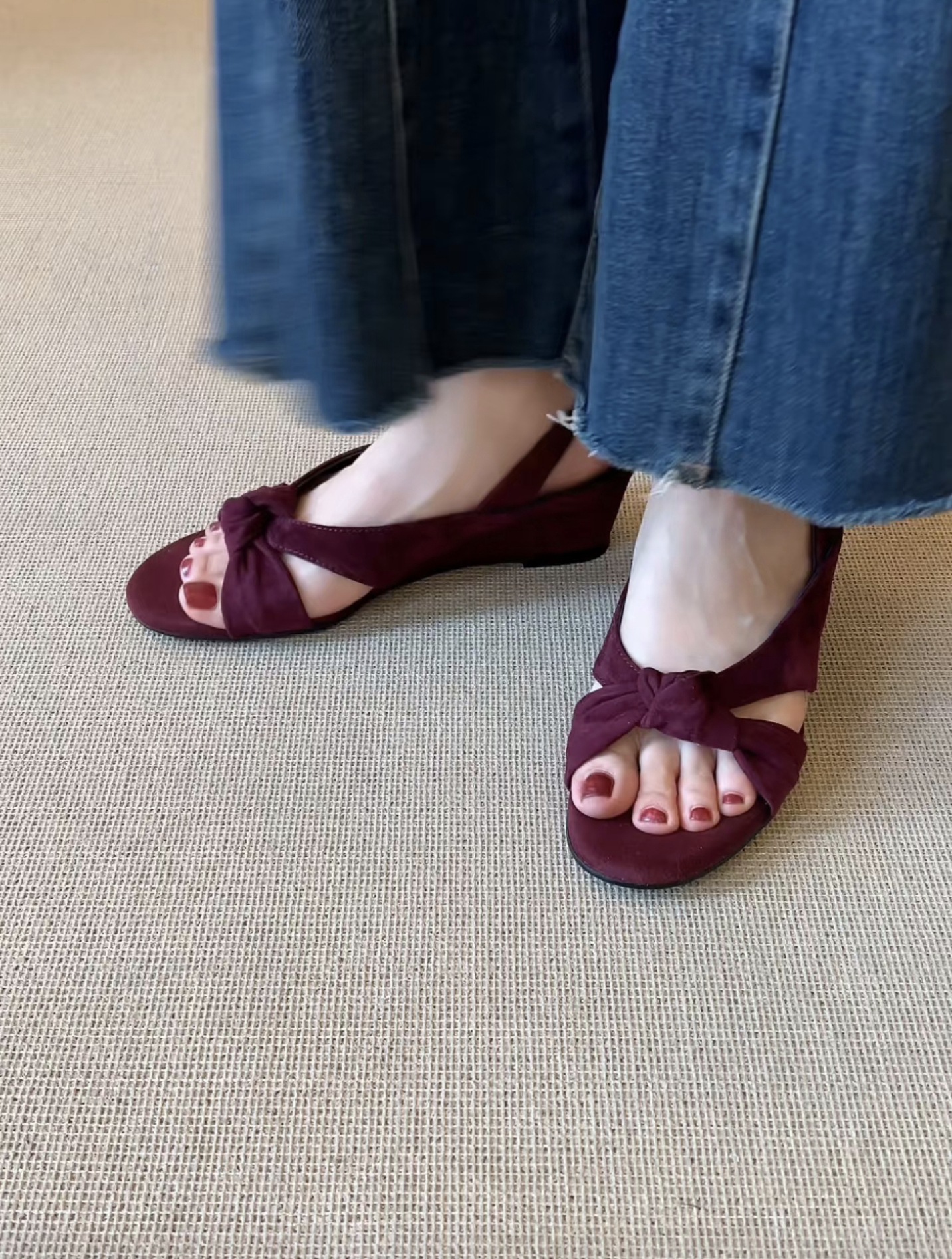 Sandal cao gót nữ hở mũi quai chéo buộc dây, gót 3.5 cm — đen chi tiết 4
