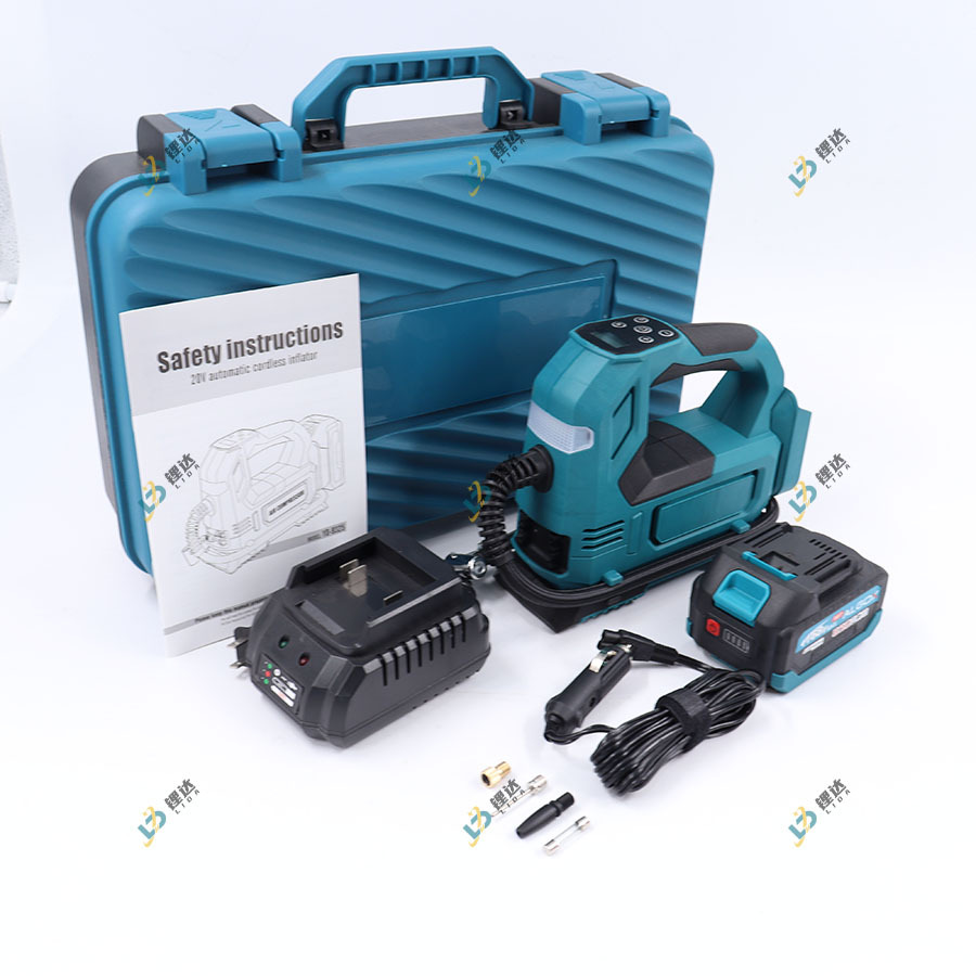 Bomba de inflado montada en el vehículo de mano transfronteriza tipo Muchian, bomba de inflado portátil con iluminación ajustable y luz de viento ajustable