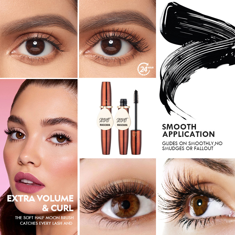 Pudaier styling mascara waterproof slender thick curl 4D eye black_voghion.com