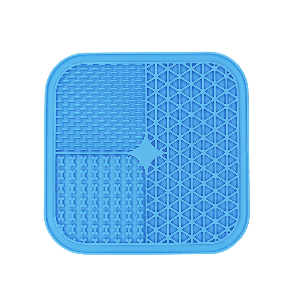 Almohadilla para lamer para perros, juego de comida para mascotas, almohadilla para lamer de silicona, comida lenta para perros, anti-asfixia, plato para lamer para gatos, alimentador, almohadilla para ventosa de pulpo