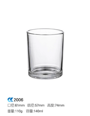 Lijiao Candid Cup Домашний DIY самодельная свеча, ароматерапия, стеклянная чашка, пустая воск, стеклянная спальня, прозрачная подсвечник