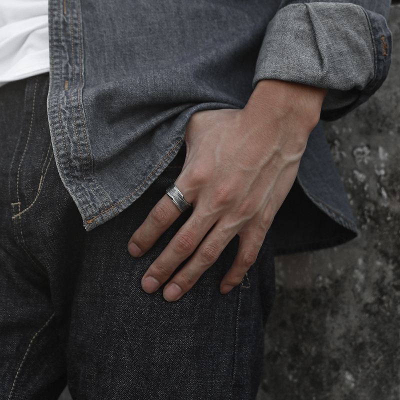 Retro trend men's fashionable ring hip-hop style