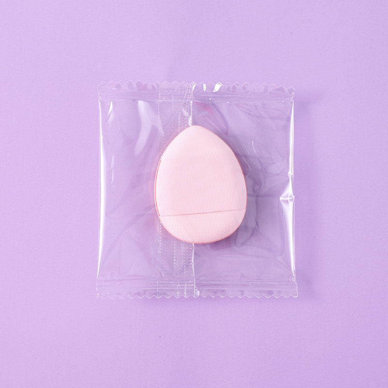 Mini pulgar, cojín, soplo de polvo, esponja de maquillaje, golpe de dedo, base líquida seca y húmeda, no coma polvo, soplo de punta