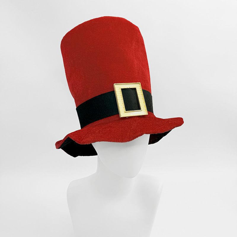 Fiesta de Navidad transfronteriza, gran sombrero rojo, feliz fiesta de Año Nuevo, reunión anual, sombrero rojo de Navidad