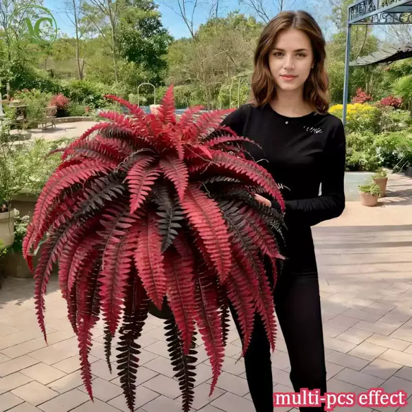 Persian Fern Artificial Flowers and Green Leaves for Wedding Soft Decoration, Floral Arrangements, and Background Wall Decoration