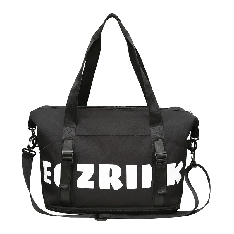 Comercio exterior al por mayor nueva bolsa de viaje de gran capacidad de separación seca y húmeda moda femenina color contraste viaje al aire libre almacenamiento bolsa de equipaje