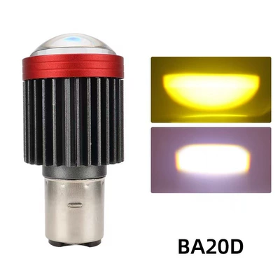 Ön faralar and Yellow Dual-Color H4 Ba20D - ba20d-white-yellow