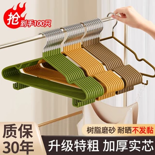 衣架家用挂衣加粗无痕防滑学生宿舍晾衣架阳台收纳衣服挂架衣撑子