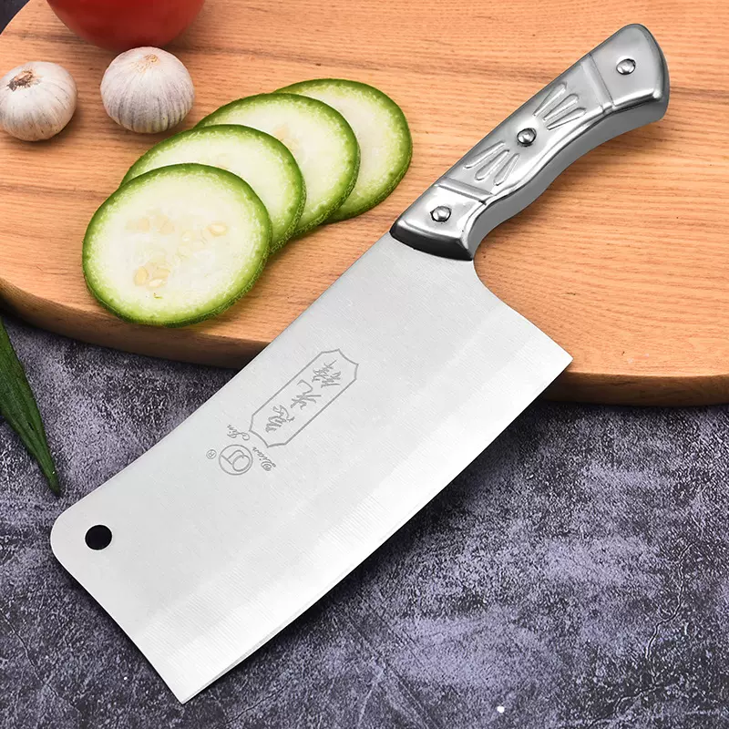 厂家批发 钢柄斩切刀家用切菜切肉切片刀不锈钢斩骨刀厨房刀具