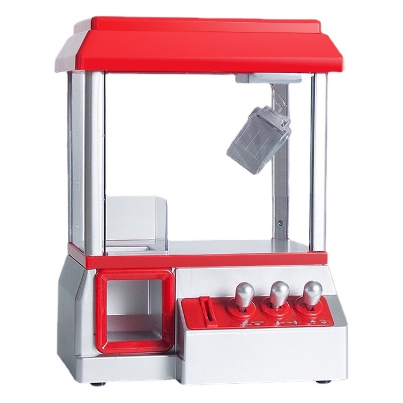 Máquina de agarre de muñecas para niños mini máquina de agarre transfronteriza música gran clip muñeca agarrar moneda máquina de juego juguete al por mayor