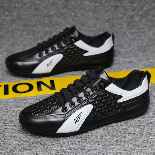 New foreign trade men's shoes, low-top casual sneakers, men's slip-on lazy shoes, trendy beans shoes for men