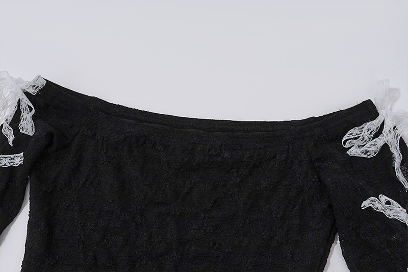 Title 10, Seksi Saf Arzu Oyuklu Uzun Kollu Tişört ve Hot ...