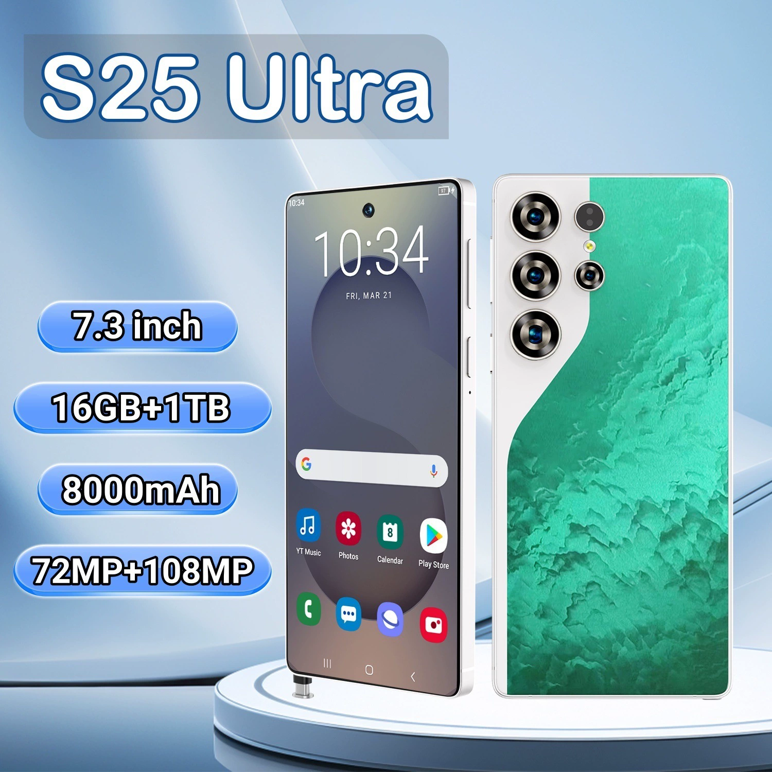 Мобильный телефон Cugo S25 Ultra с встроенным стилусом, 4G, 6.75" большой экран, 3+64 ГБ, эксклюзивная международная версия