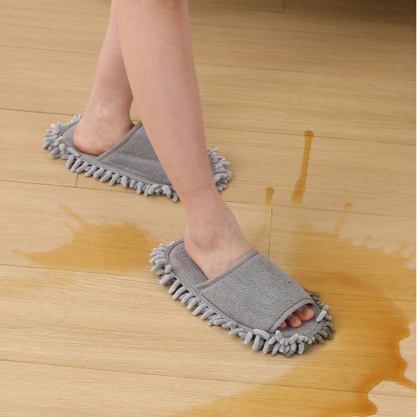 Chenilla trapear zapatillas perezosas limpiando el piso hogar al por mayor absorbente antideslizante barredora el piso del hogar trapo de limpieza image 12