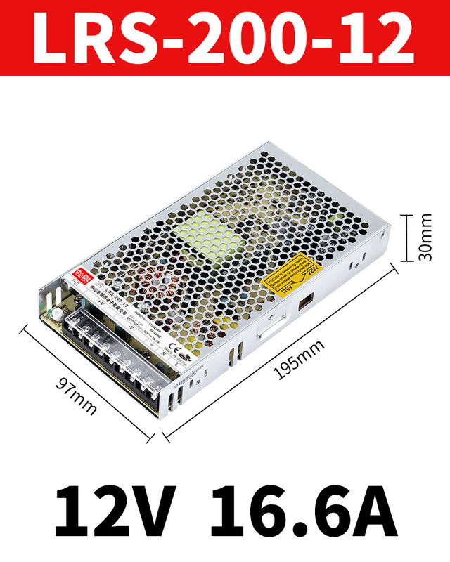 中山明纬LRS开关电源220转12v24v直流变压器工控模块转化工业电源|undefined