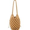 Copper straw purse for leisure, handheld bag, beach fishing net, new collection