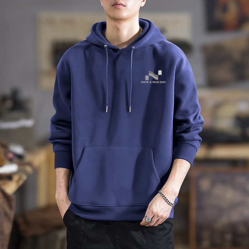 Ins americano retro veludo sudadera con capuchón hombre marca de invierno y otoño estilo callejero letra impresión suelta chaqueta de pareja